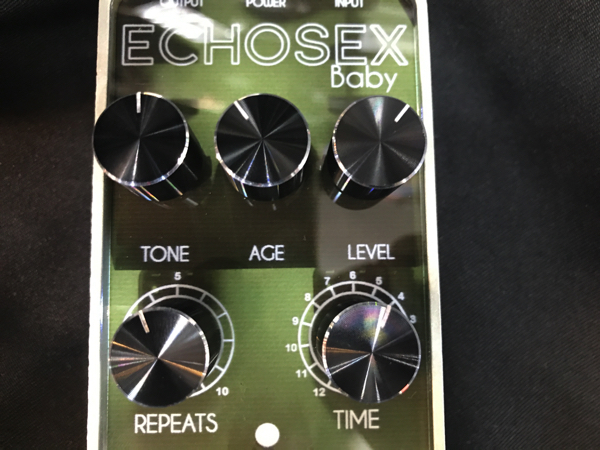 FOXGEARのディレイECHOSEX Babyのレビュー！